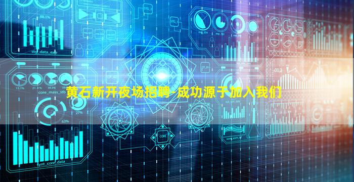 黄石新开夜场招聘-成功源于加入我们